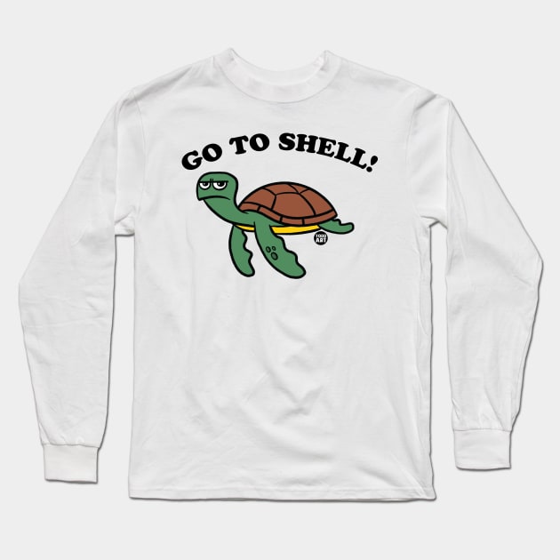 GO TO SHELL Long Sleeve T-Shirt by toddgoldmanart